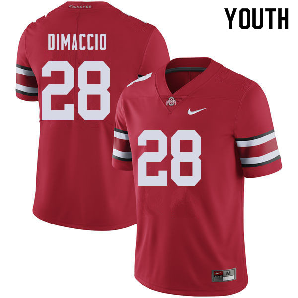 Youth #28 Dominic DiMaccio Ohio State Buckeyes College Football Jerseys Sale-Red